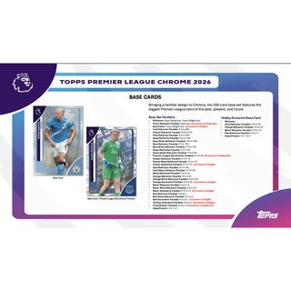 2026 Topps Chrome Premier League EPL Soccer Hobby Pack