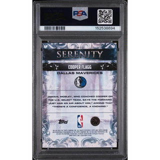 Cooper Flagg 2025 Topps Chrome Serenity #SY-11 PSA 10