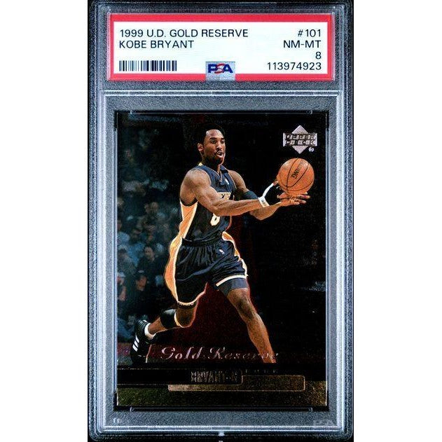 Kobe Bryant 1999 UD Gold Reserve #101 PSA 8