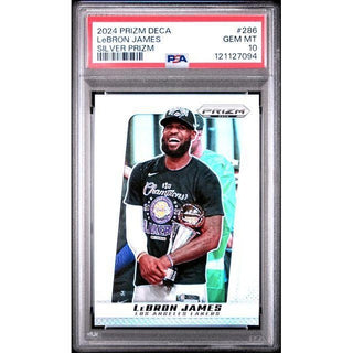 Lebron James 2024 Prizm Deca Silver Prizm #286 PSA 10