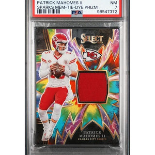 Patrick Mahomes II 2023 Panini Select Sparks Memorabilia #SPPMA PSA 7