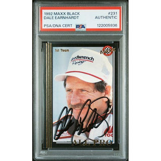 Dale Earnhardt 1992 Maxx Black #231 PSA/DNA Cert. Authentic