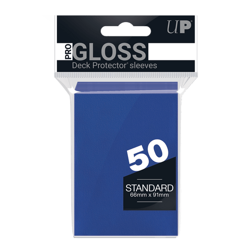 glossy card sleeves Ultra Pro Standard Sleeves (50) Blue