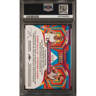 Mullin/Curry 2022 Leaf Vivid Colorful CMB Dual Au-Green #CC10 PSA 10