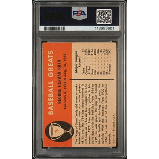 Babe Ruth 1961 Fleer # 75 PSA 1
