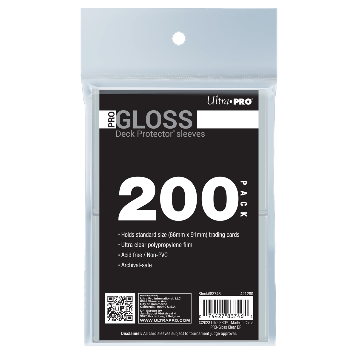 PRO-Gloss Standard Deck Protector Sleeves Bundle 200ct
