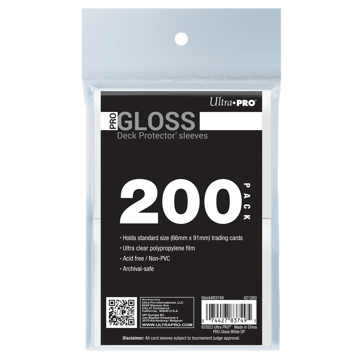PRO-Gloss Standard Deck Protector Sleeves Bundle 200ct