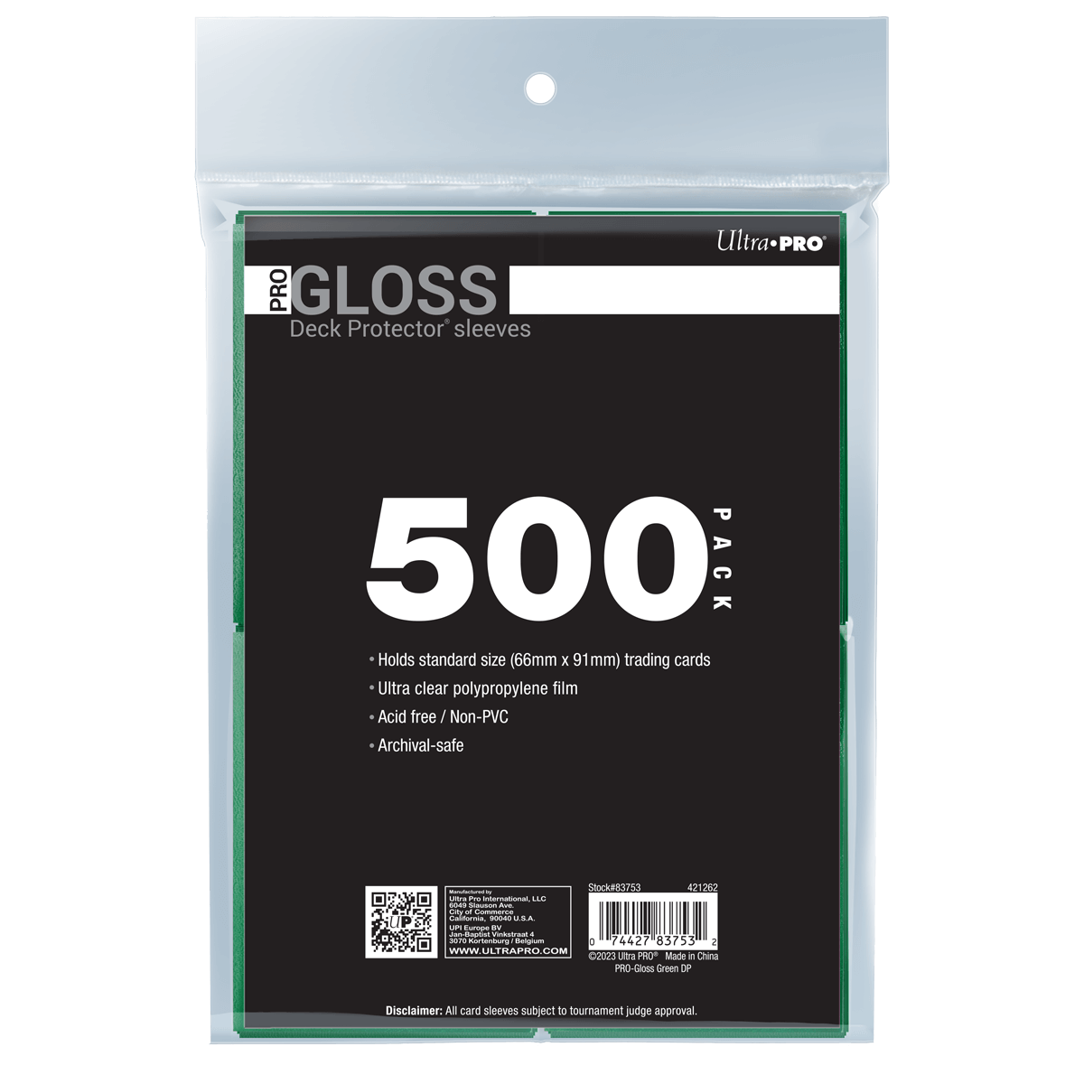 PRO-Gloss Standard Deck Protector Sleeves Bundle 500ct