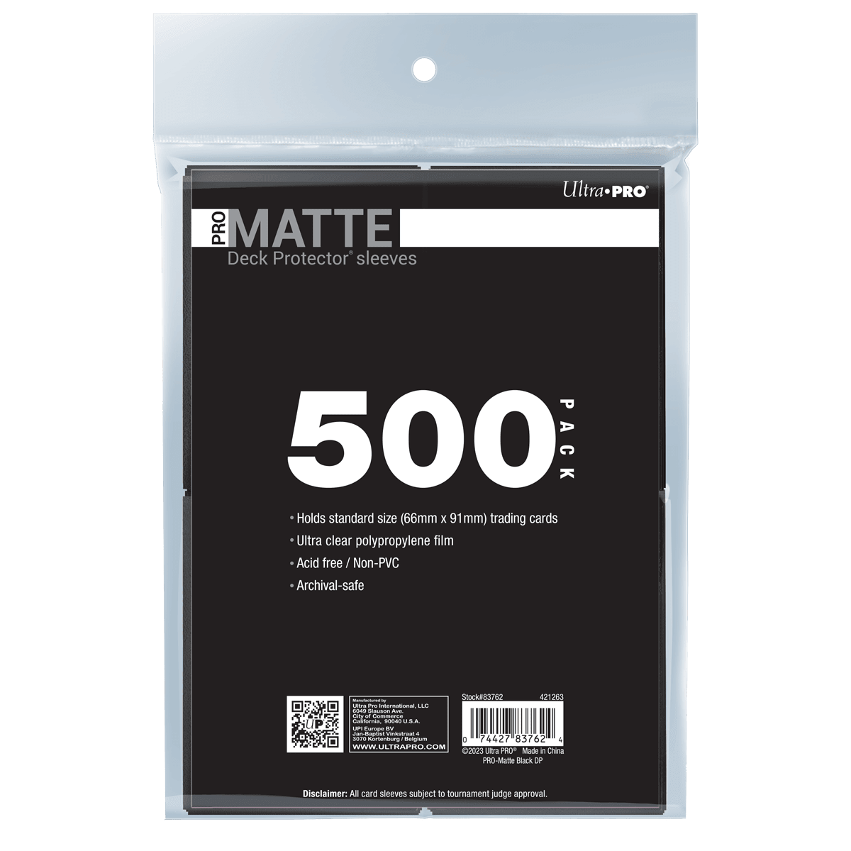 PRO-Matte Standard Deck Protector Sleeves Bundle 500ct