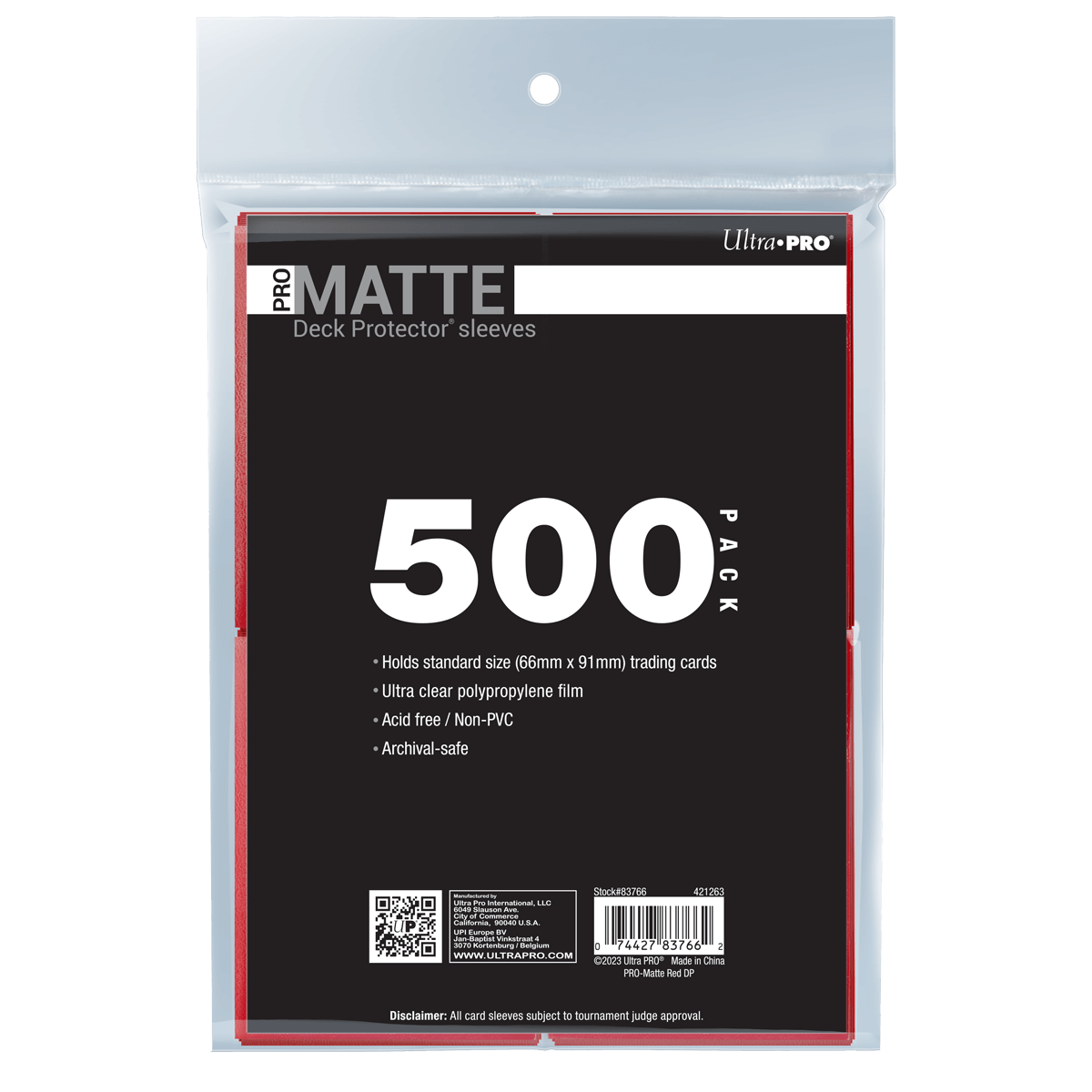 PRO-Matte Standard Deck Protector Sleeves Bundle 500ct