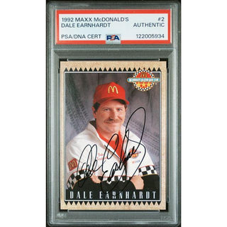 Dale Earnhardt #2 1992 Maxx McDonalds PSA/DNA Certified Authentic