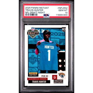 Travis Hunter 2025 Panini Instant NFL Draft Night PSA 10