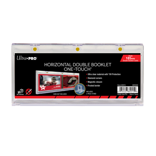 185mm Double Booklet Card UV ONE-TOUCH® Magnetic Holder