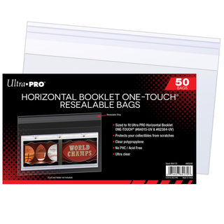 Horizontal Booklet ONE-TOUCH® Resealable Bags 50ct