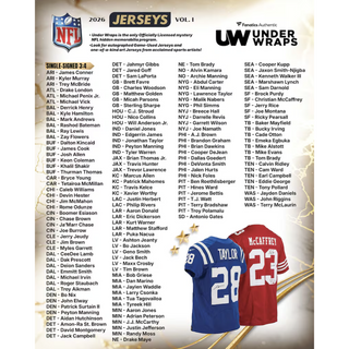 2026 Under Wraps Autographed NFL Jerseys Vol. I Mystery Box