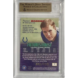Peyton Manning 1998 Finest Future's Finest #F1 BGS 9.5