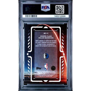Cooper Flagg 2025 Topps Chrome Activators #AC-11 PSA 10