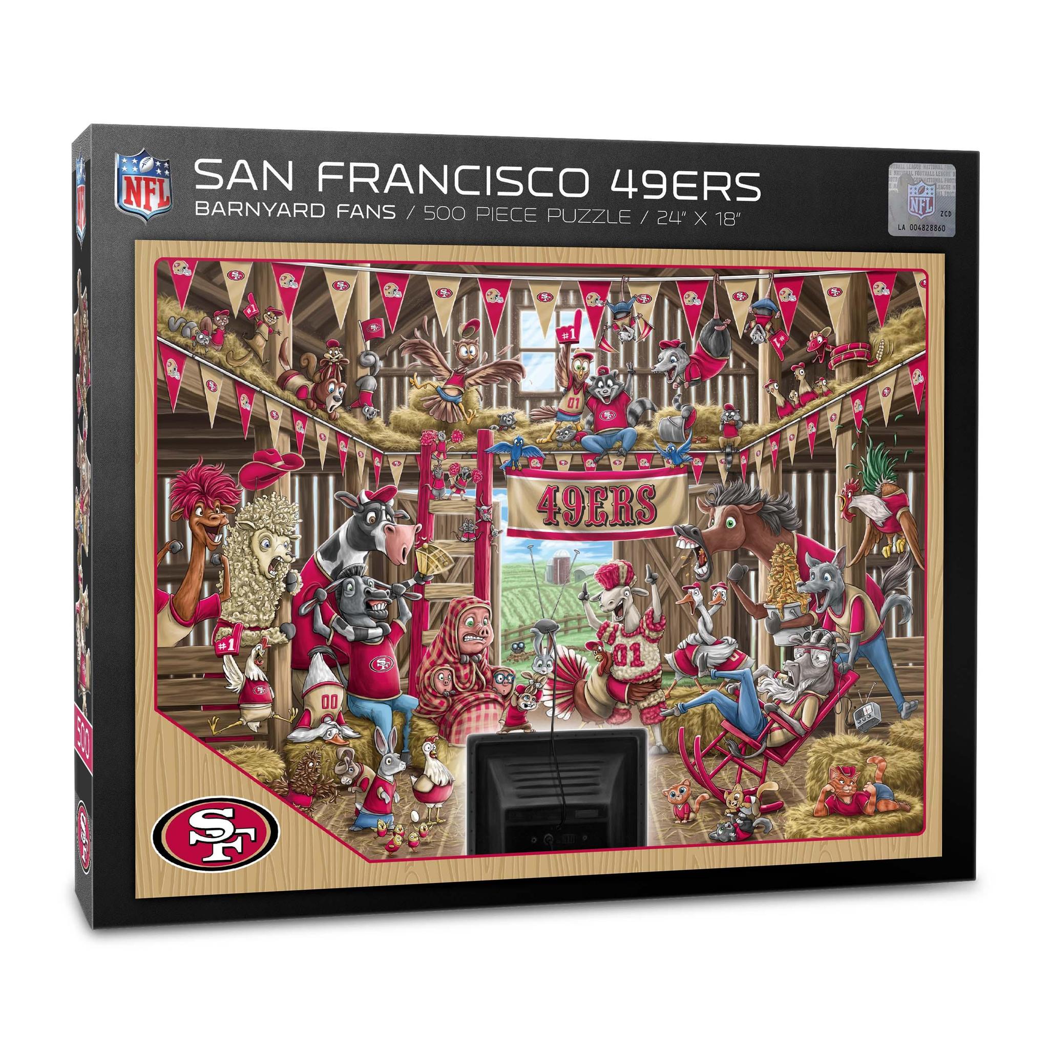 San Francisco 49ers Barnyard Fans 500 pc Puzzle