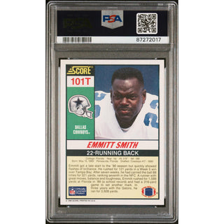 Emmitt Smith 1990 Score Supplemental #101T PSA 9 – Rookie Card