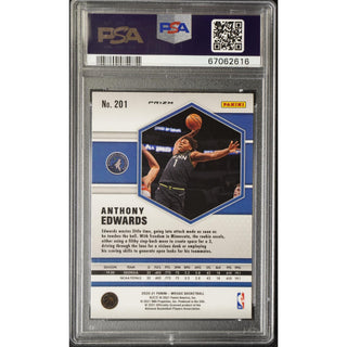 Anthony Edwards 2020 Mosaic Reactive Blue #201 PSA 10