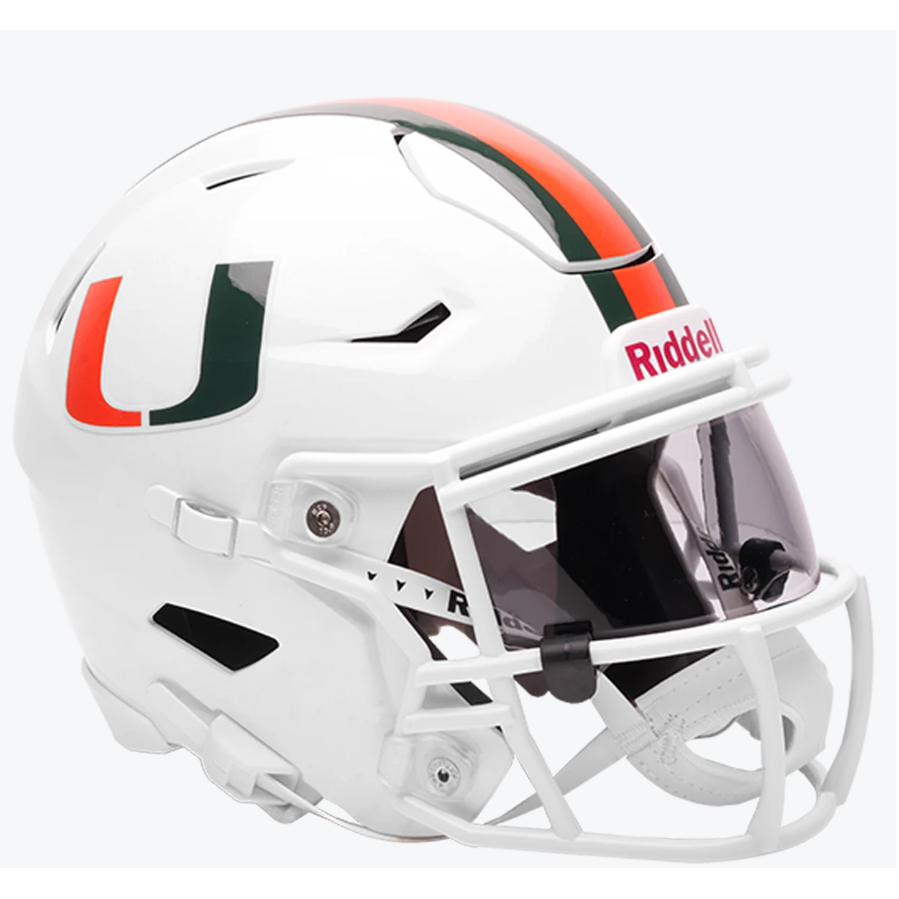 Miami Hurricanes Mid-Size SpeedFlex Football Helmet