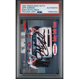 Jeff Gordon 1992 Traks Baby Ruth -Baby Ruth Crew PSA/DNA Certified AUTHENTIC