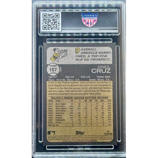 Oneil Cruz 2022 Topps Heritage Image #157 HGA 9.5