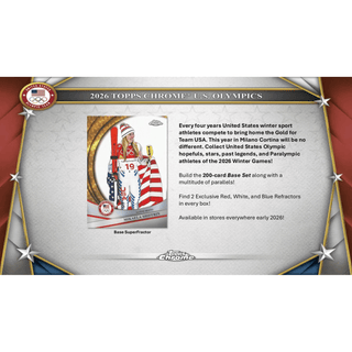 2026 Topps Chrome U.S. Olympics 7-Pack Blaster Box