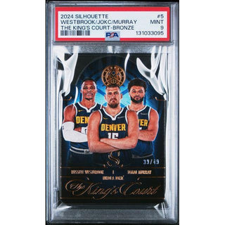 Westbrook / Jokić / Murray 2024 Silhouette The King’s Court Bronze #5 – PSA 9