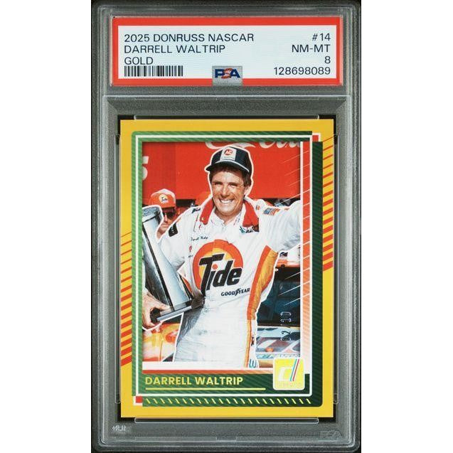 Darrell Waltrip 2025 Donruss NASCAR Gold #14 PSA 8