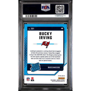 Bucky Irving 2024 Donruss Optic Preview-Red Wave #301 PSA 10