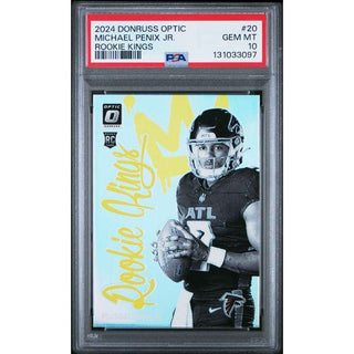 Michael Penix Jr 2024 Donruss Optic Rookie Kings #20 – PSA 10