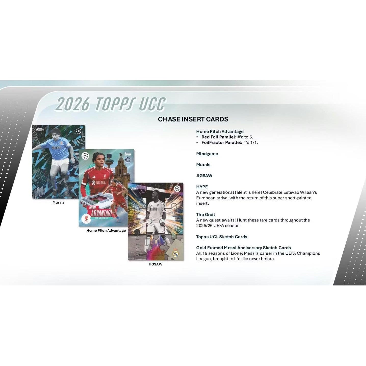 2025-26 Topps UEFA Club Competitions Soccer Hobby 12 Box Case