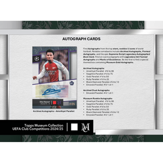 2024-25 Topps UEFA Club Competitions Museum Collection Soccer Hobby Box