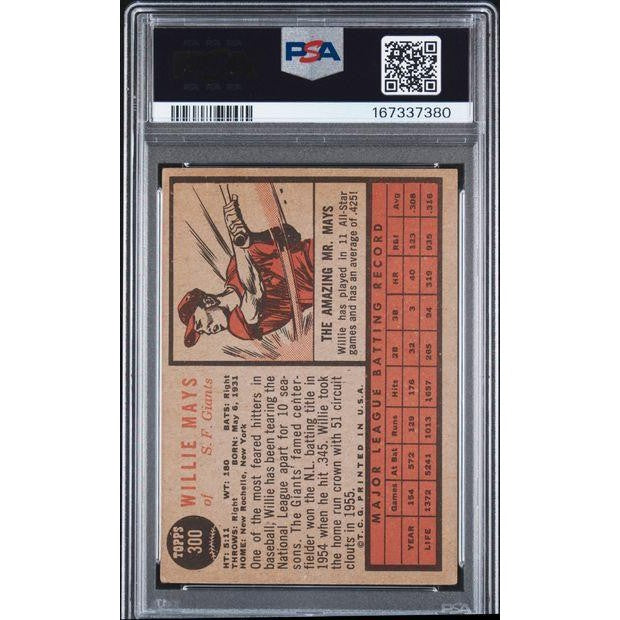 1962 Topps Willie Mays #300 PSA 3
