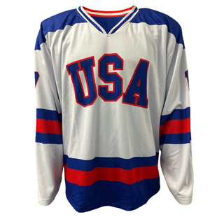 Jack O'Callahan USA Hockey Miracle on Ice 1980 Official Reversible Hockey Jersey