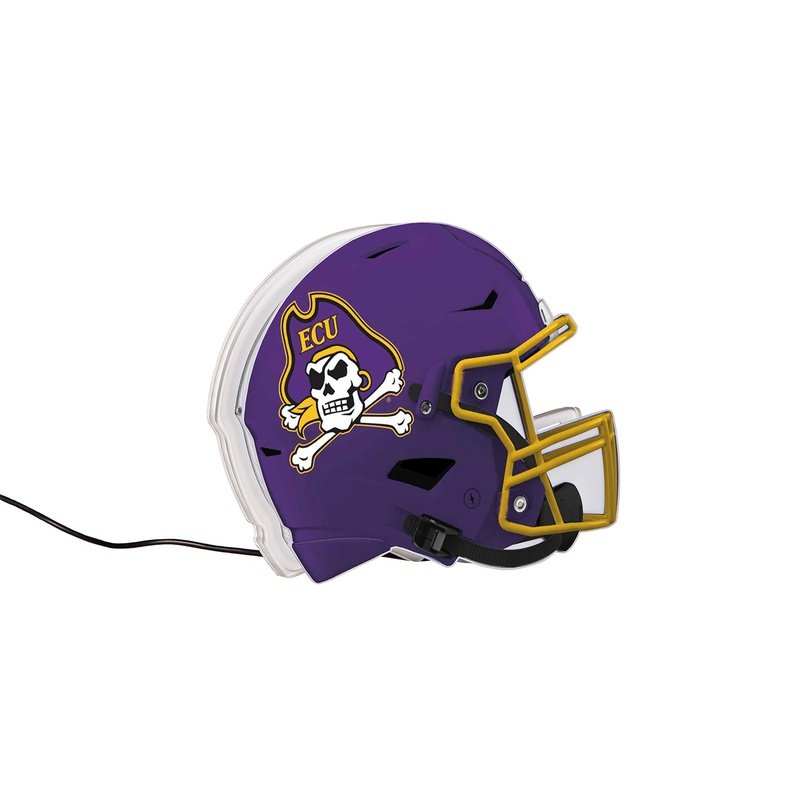 desktop football helmets Evergreen East Carolina University Purple NCAA Helmet Desklite LED Decor