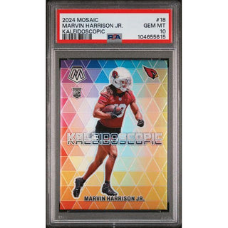 Marvin Harrison Jr. 2024 Mosaic Football Prizm #18 PSA 10