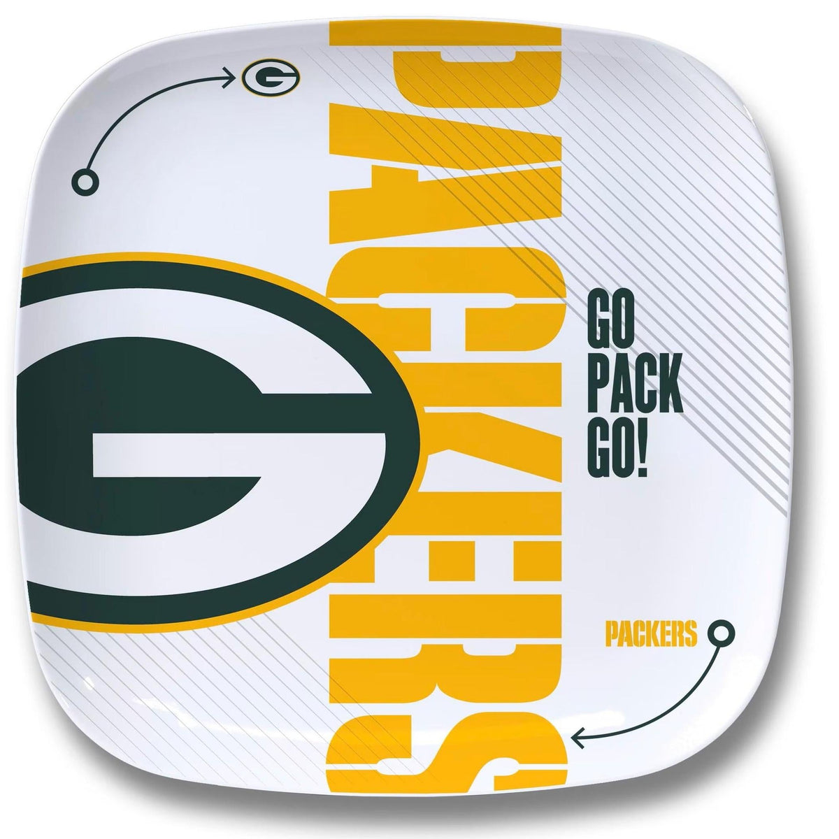 Green Bay Packers Officially Licensed Party Plate 10.25" x 10.25"