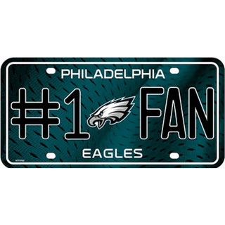 Philadelphia Eagles #1 Fan License Plate - Metal