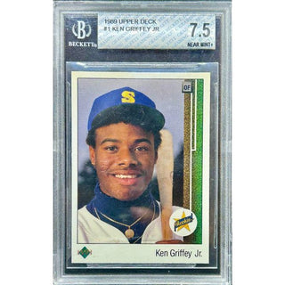 Ken Griffey Jr. 1989 Upper Deck #1 Beckett 7.5