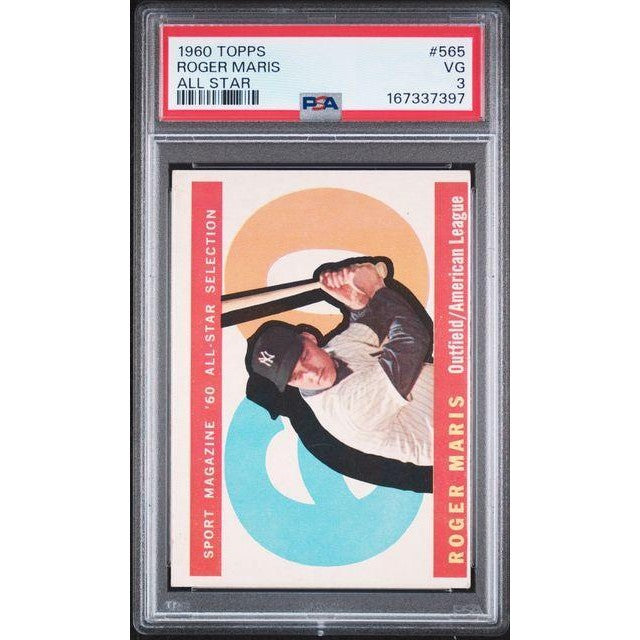 1960 Topps Roger Maris All Star #565 PSA 3