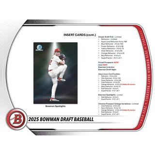 2025 Bowman Draft Baseball Hobby Jumbo Pack