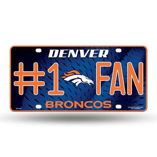 Denver Broncos License Plate - #1 Fan
