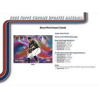 2025 Topps Chrome Update Series Baseball Blaster Box