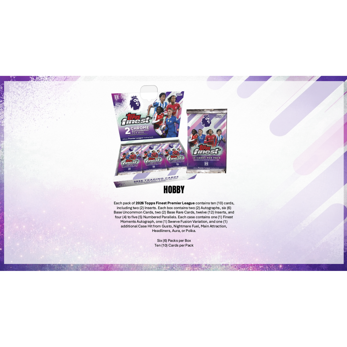 2026 Topps Finest Premier League Soccer Hobby Box