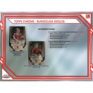 2025-26 Topps Chrome Bundesliga Soccer Hobby Pack