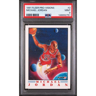 Michael Jordan 1991 Fleer Pro-Vision #2 PSA 9