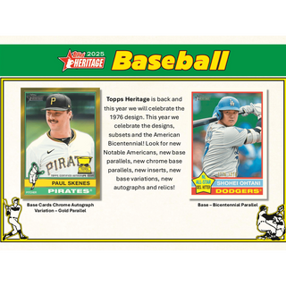 2025 Topps Heritage Baseball Blaster Box