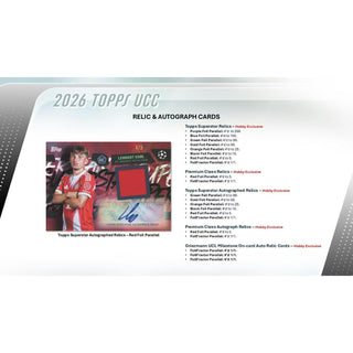 2025-26 Topps UEFA Club Competitions Soccer Hobby Pack